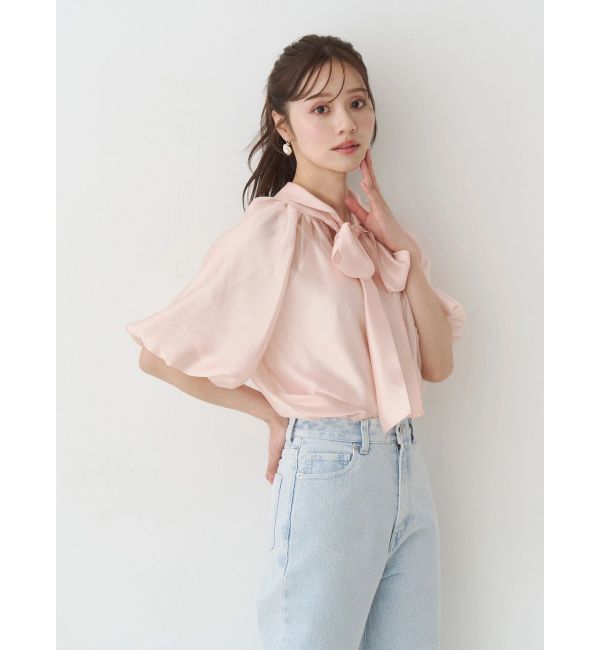 MERCURYDUO「2WAYシアーリボンブラウス」|シャツ・ブラウス|