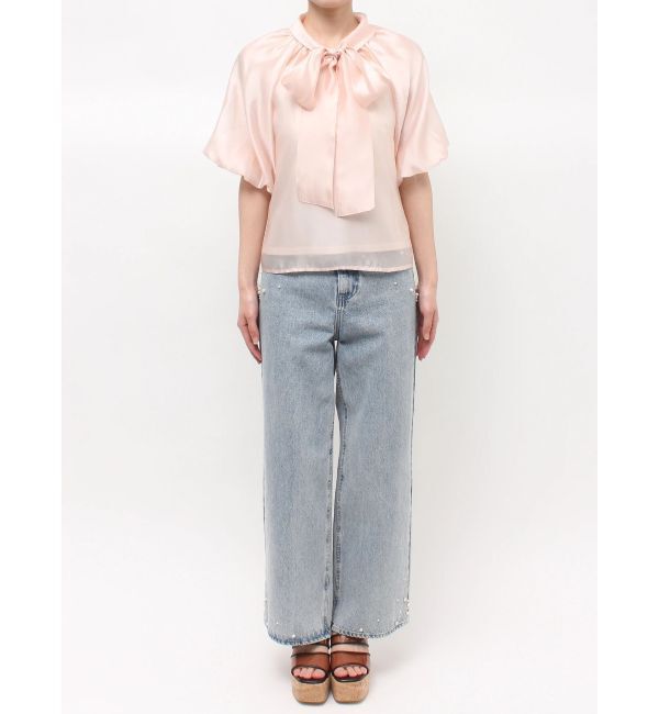 MERCURYDUO「2WAYシアーリボンブラウス」|シャツ・ブラウス|