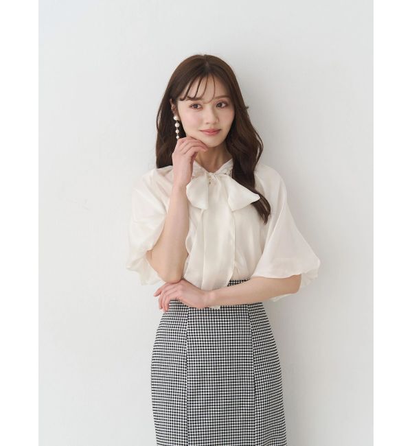 MERCURYDUO「2WAYシアーリボンブラウス」|シャツ・ブラウス|