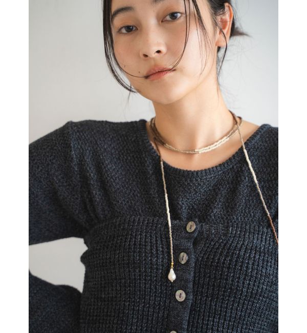 Ungrid「淡水パールビーズロングネックレス」|ネックレス|