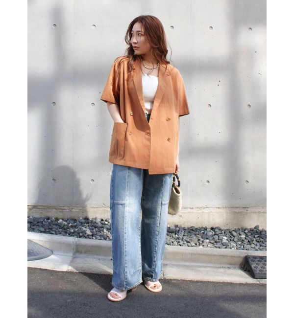 Ungrid「ハーフスリーブシャツジャケット」|シャツ・ブラウス|