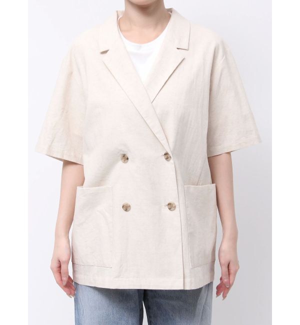 Ungrid「ハーフスリーブシャツジャケット」|シャツ・ブラウス|