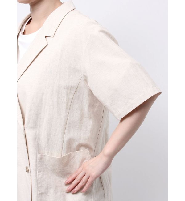 Ungrid「ハーフスリーブシャツジャケット」|シャツ・ブラウス|