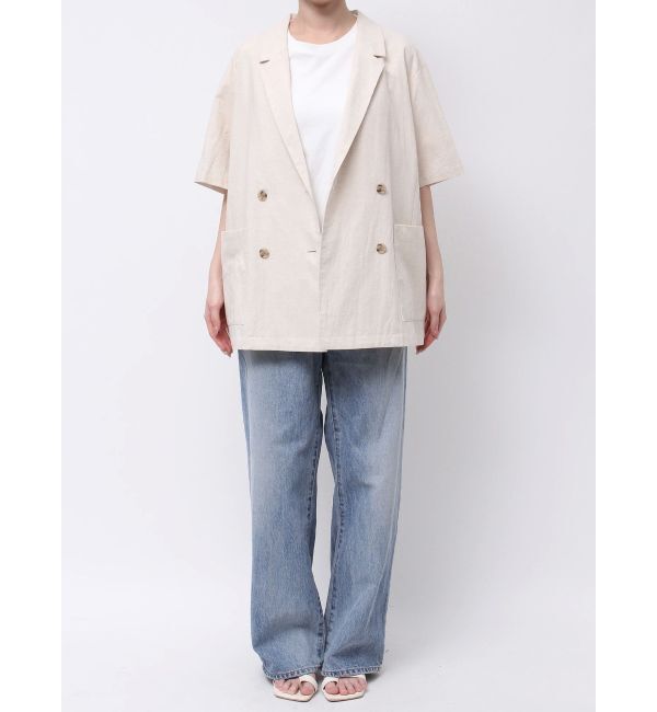 Ungrid「ハーフスリーブシャツジャケット」|シャツ・ブラウス|