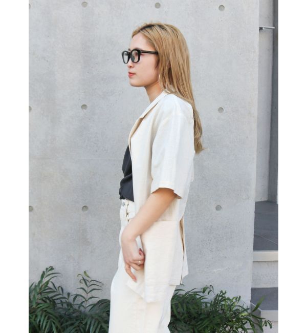 Ungrid「ハーフスリーブシャツジャケット」|シャツ・ブラウス|