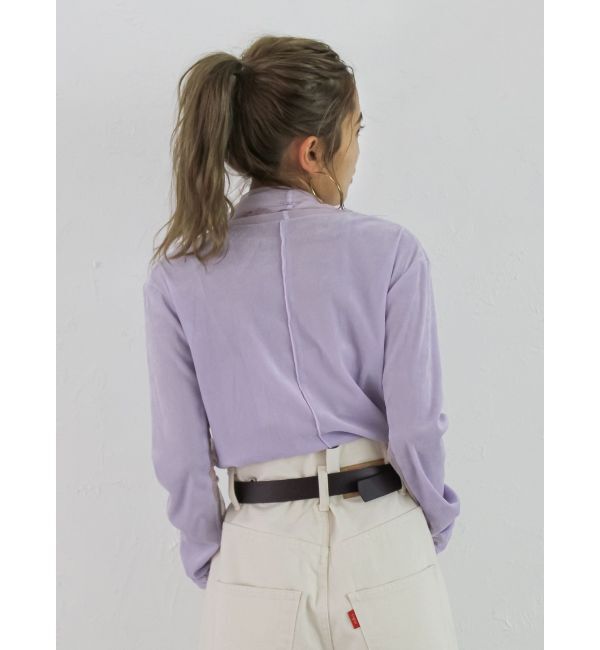 Ungrid「シアーベロアハイネックロングスリーブTee」|Tシャツ・カットソー|