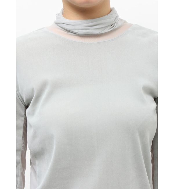 Ungrid「シアーベロアハイネックロングスリーブTee」|Tシャツ・カットソー|