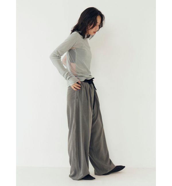 Ungrid「シアーベロアハイネックロングスリーブTee」|Tシャツ・カットソー|