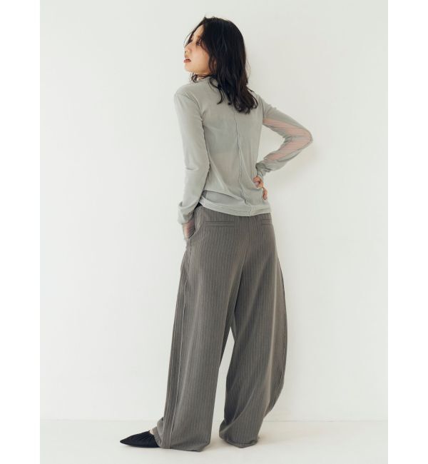 Ungrid「シアーベロアハイネックロングスリーブTee」|Tシャツ・カットソー|