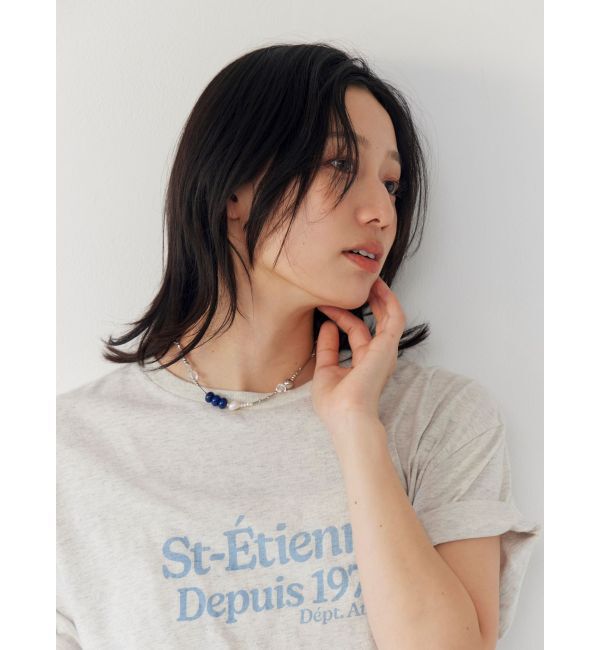 Ungrid「淡水パールネックレス」|ネックレス|ブルー