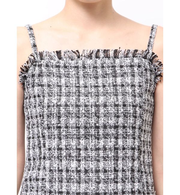 LAGUNAMOON「テープヤーンツイードキャミソール」|キャミソール|