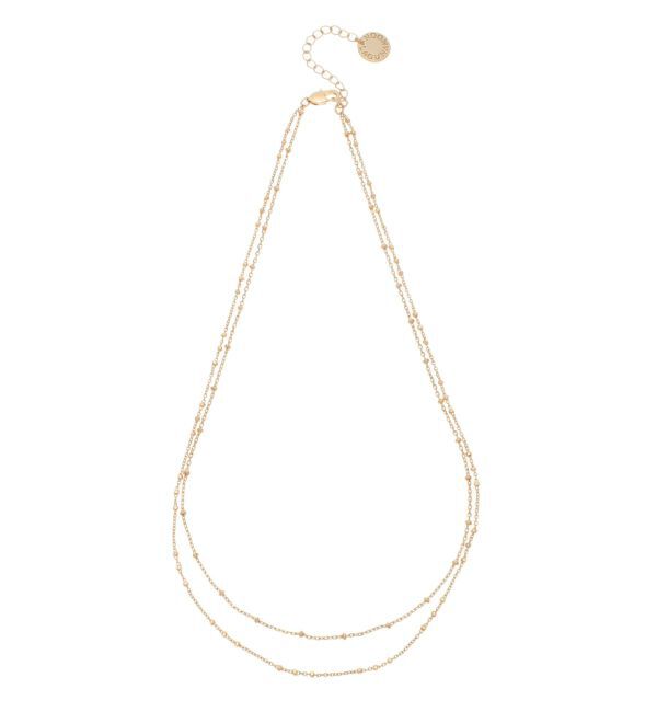 LAGUNAMOON「LADYダブルチェーンネックレス」|ネックレス|ゴールド