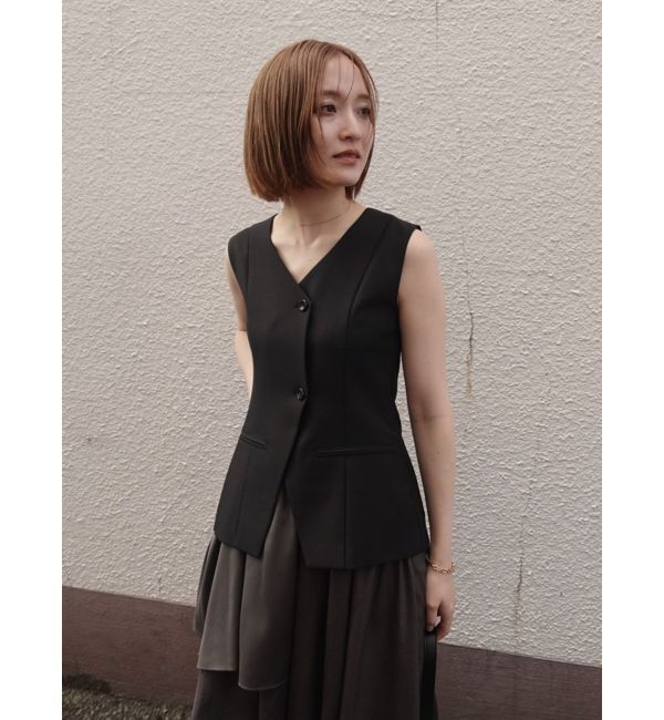 LAGUNAMOON「ティアードスカートドッキングベストワンピース」|ワンピース|