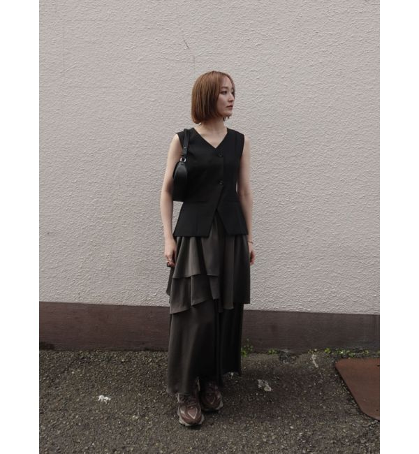 LAGUNAMOON「ティアードスカートドッキングベストワンピース」|ワンピース|