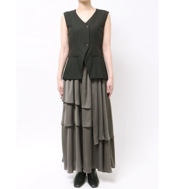 LAGUNAMOON「ティアードスカートドッキングベストワンピース」|ワンピース|