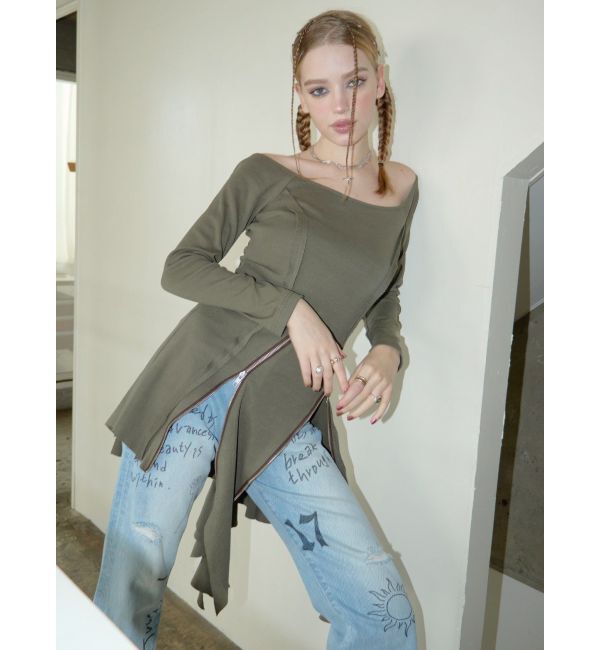 EVRIS「オリジナルグラフィックデニムパンツ」|デニム|