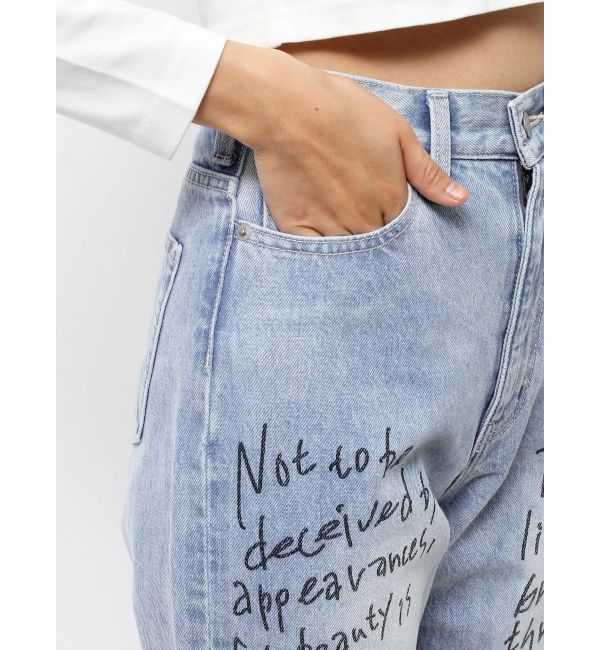 EVRIS「オリジナルグラフィックデニムパンツ」|デニム|
