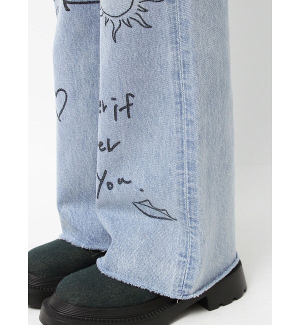 EVRIS「オリジナルグラフィックデニムパンツ」|デニム|