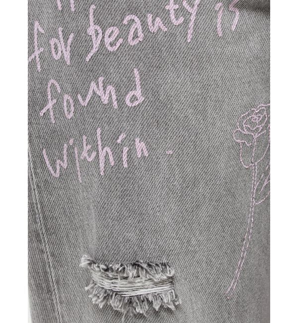 EVRIS「オリジナルグラフィックデニムパンツ」|デニム|