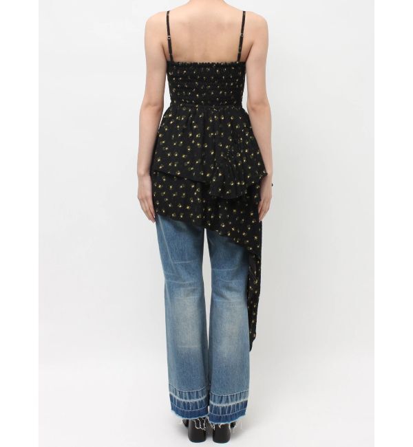 EVRIS「レースドッキングアシンメトリーミニワンピース」|ワンピース|