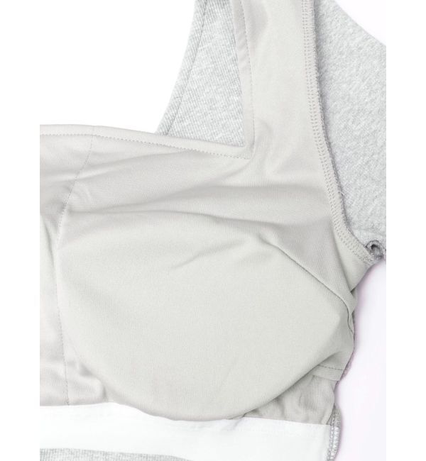 EVRIS「バックリボンスクエアネックリブトップス」|Tシャツ・カットソー|