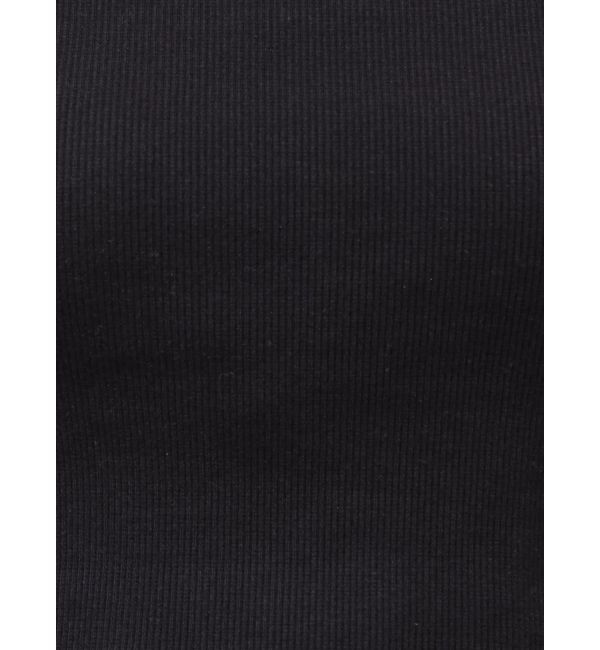 EVRIS「バックリボンスクエアネックリブトップス」|Tシャツ・カットソー|