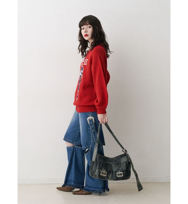 jouetie「リボンジャガードルーズニット」|ニット・セーター|