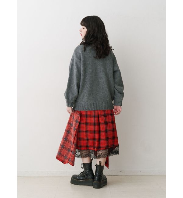 jouetie「リボンジャガードルーズニット」|ニット・セーター|