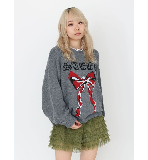 jouetie「リボンジャガードルーズニット」|ニット・セーター|