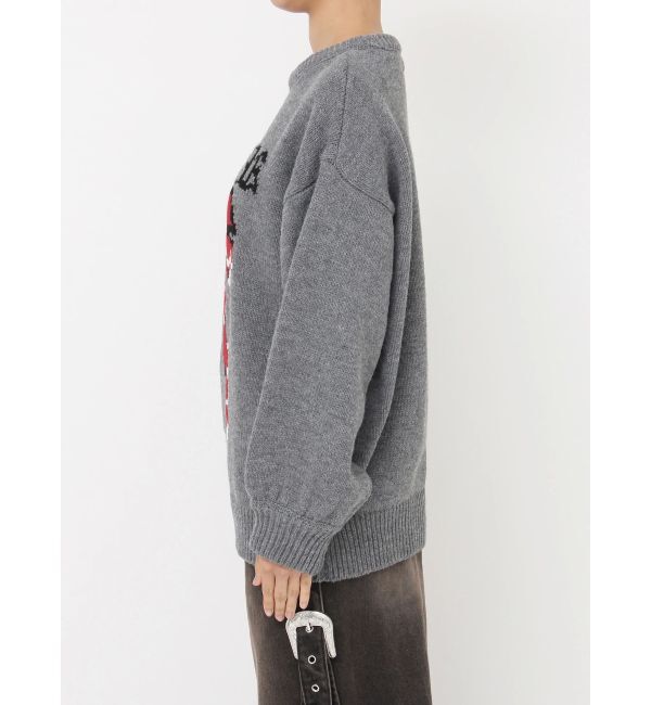 jouetie「リボンジャガードルーズニット」|ニット・セーター|