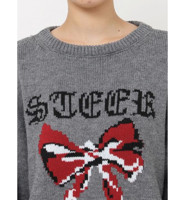 jouetie「リボンジャガードルーズニット」|ニット・セーター|