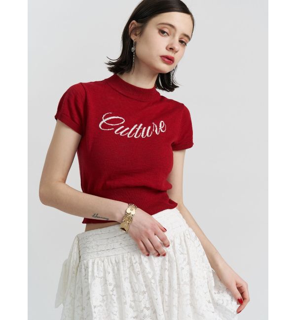 jouetie「ロゴジャガードコンパクトニット」|ニット・セーター|