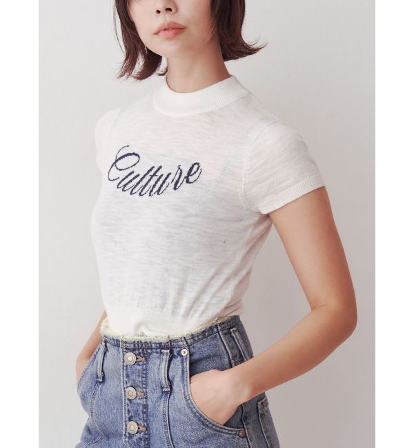 jouetie「ロゴジャガードコンパクトニット」|ニット・セーター|