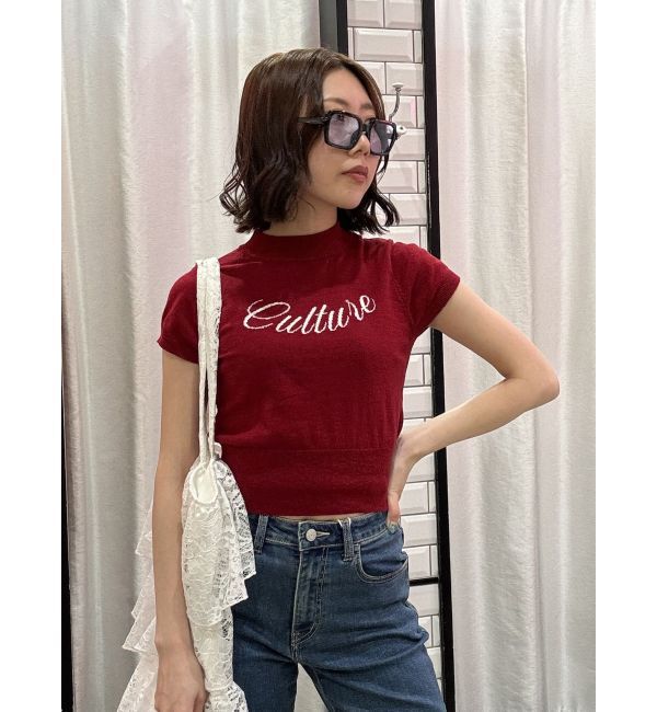 jouetie「ロゴジャガードコンパクトニット」|ニット・セーター|