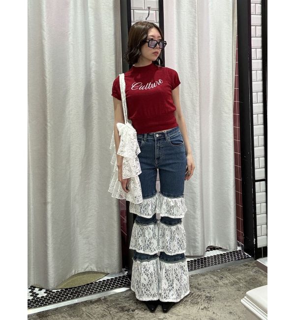 jouetie「ロゴジャガードコンパクトニット」|ニット・セーター|