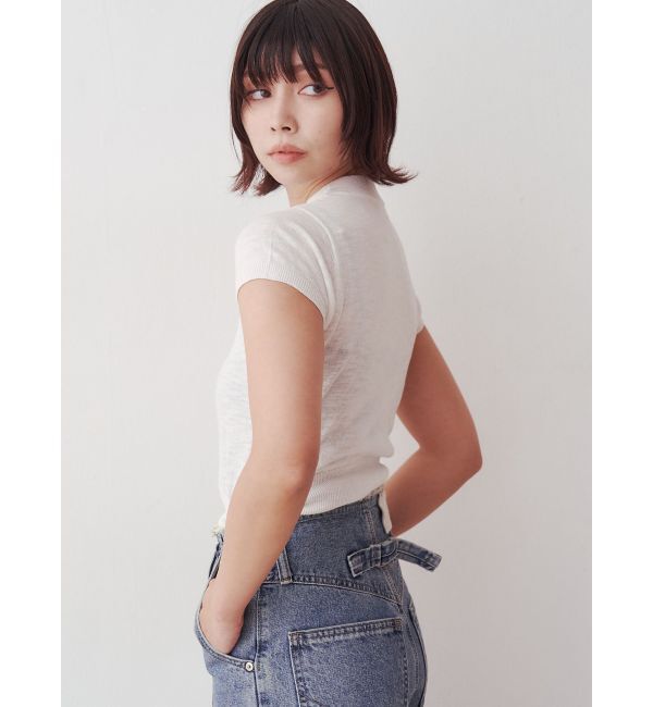 jouetie「ロゴジャガードコンパクトニット」|ニット・セーター|