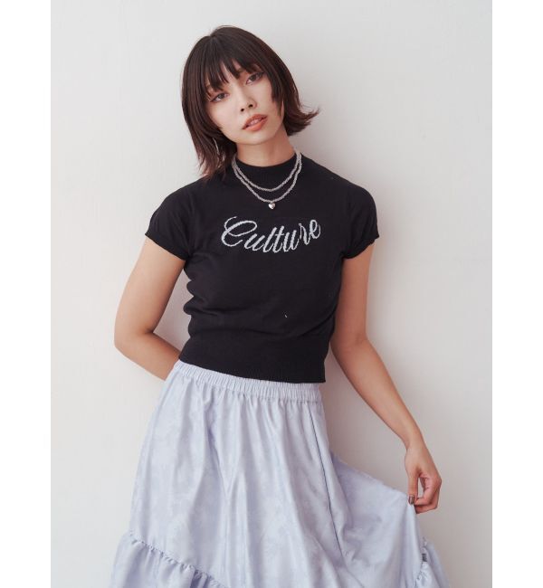 jouetie「ロゴジャガードコンパクトニット」|ニット・セーター|