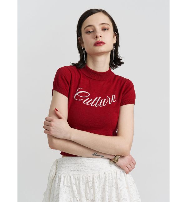 jouetie「ロゴジャガードコンパクトニット」|ニット・セーター|