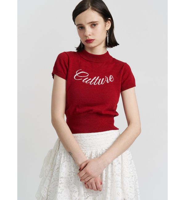 jouetie「ロゴジャガードコンパクトニット」|ニット・セーター|