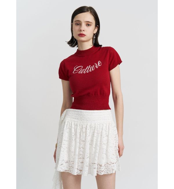 jouetie「ロゴジャガードコンパクトニット」|ニット・セーター|