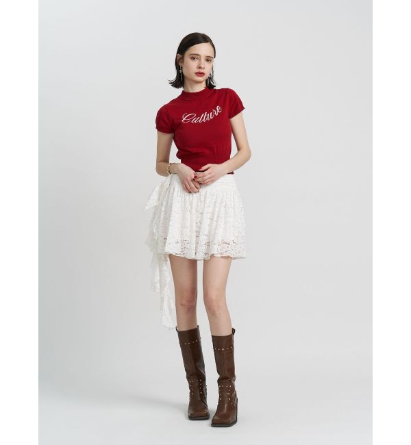 jouetie「ロゴジャガードコンパクトニット」|ニット・セーター|