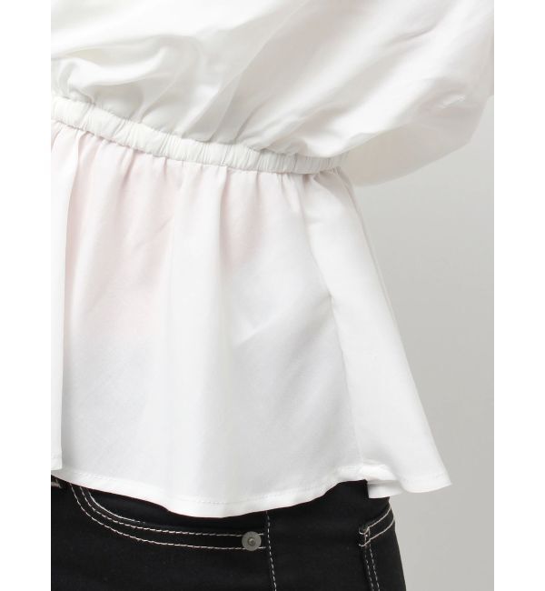 GYDA「キャミレイヤードオフショルペプラムシャツ」|シャツ・ブラウス|