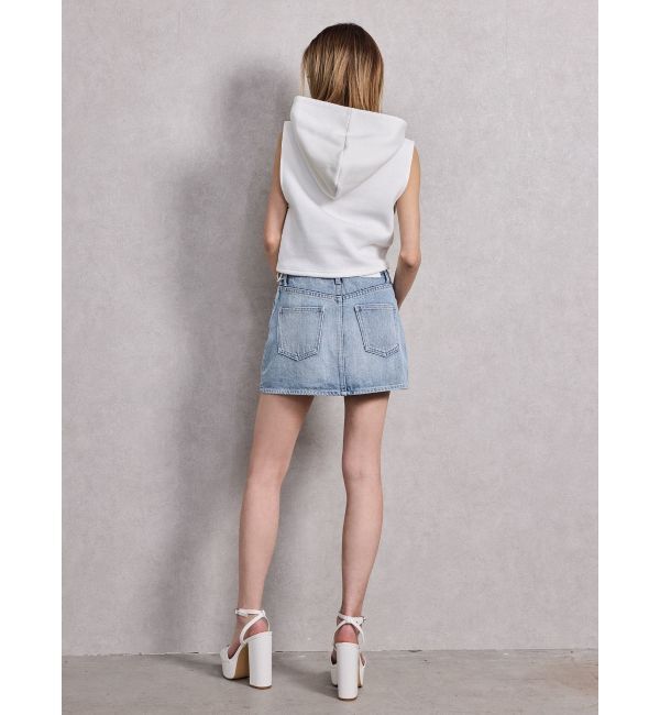 GYDA「GD HEM スピンドルノースリショートパーカー」|パーカー|