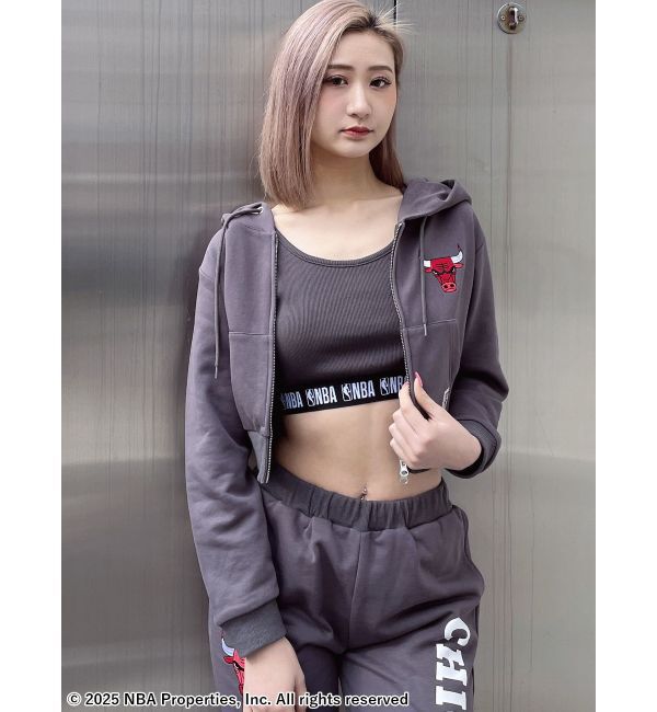 GYDA「NBA STONEスウェットショートパーカー」|パーカー|