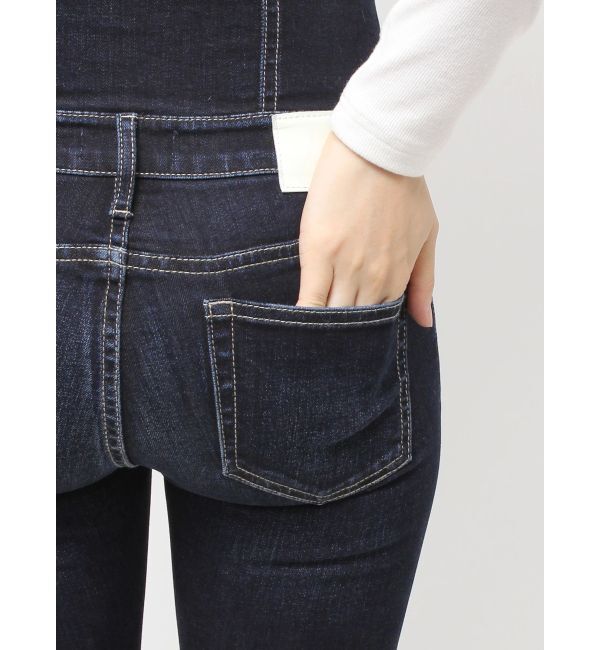GYDA「ハイウエスト GD bijou MOLDフロントZIPスキニーデニムパンツ」|デニム|