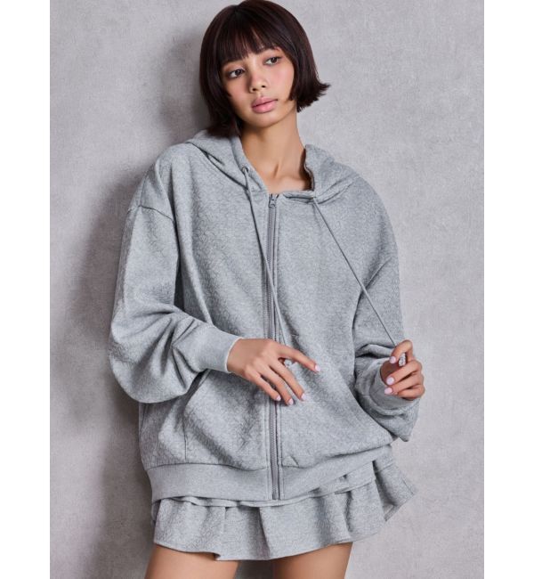 GYDA「GG chain glitter print BIGパーカー」|パーカー|