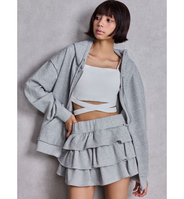 GYDA「GG chain glitter print BIGパーカー」|パーカー|