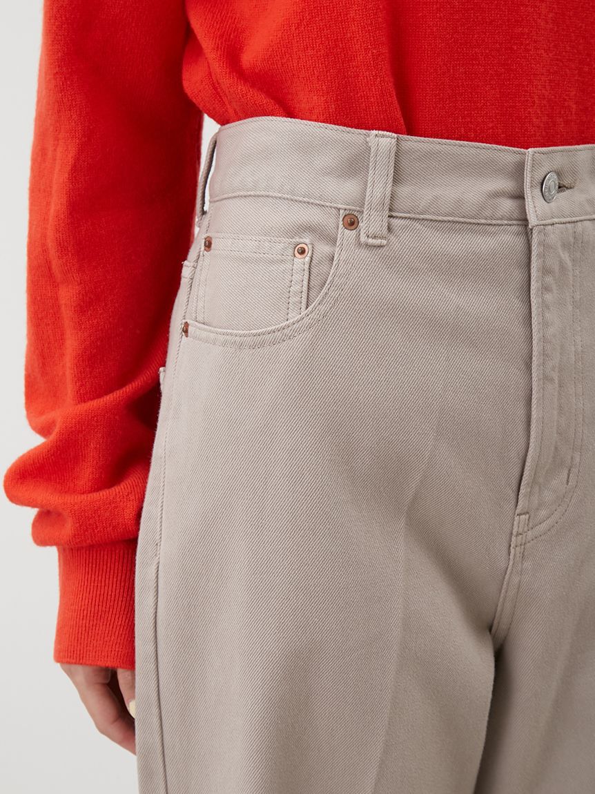 Mila Owen「センタープレスローライズワイドデニムパンツ」|デニム|