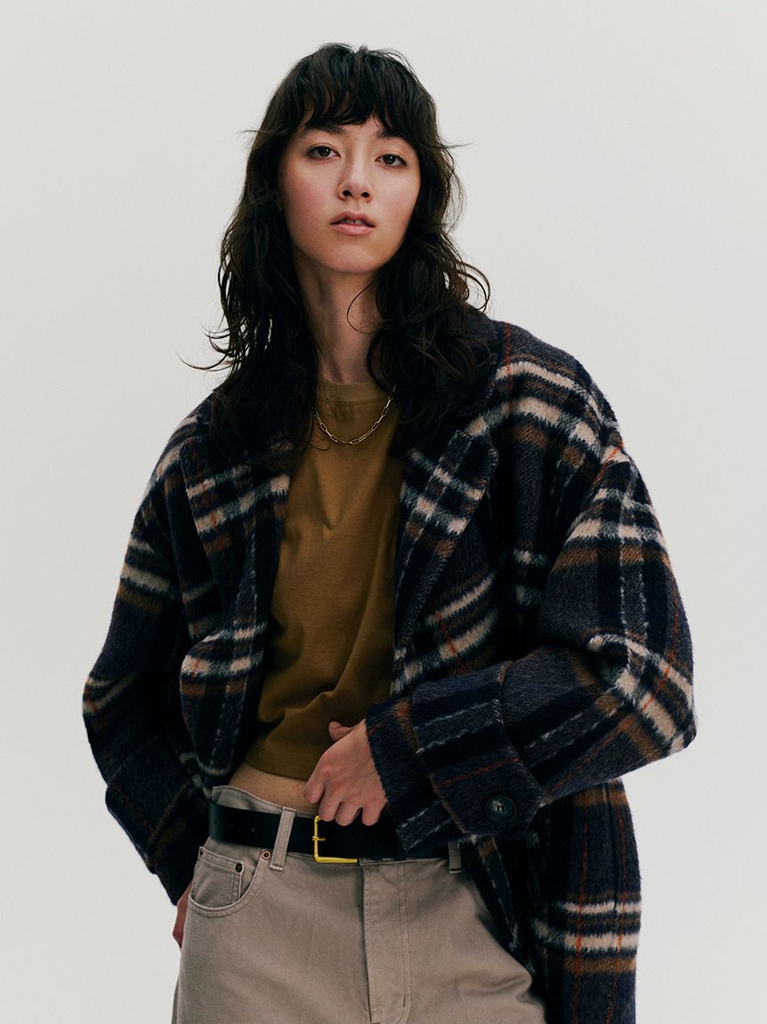 Mila Owen「センタープレスローライズワイドデニムパンツ」|デニム|