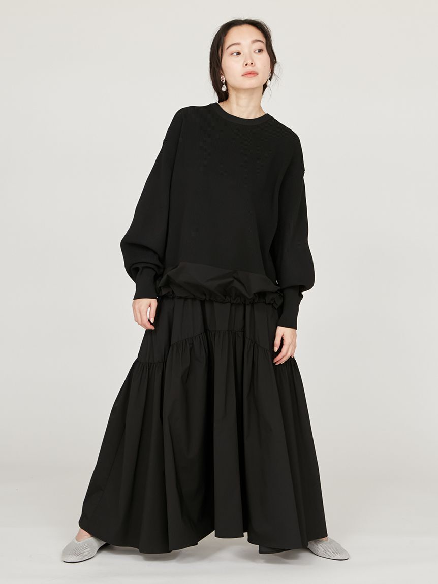 emmi atelier「【ONLINE限定】プルオーバー&times;ティアードスカートセット」|ワンピース|